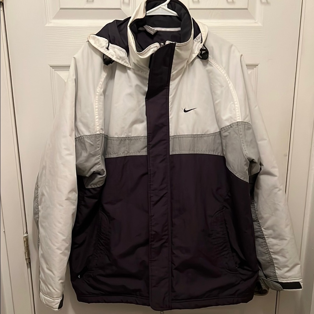 2000s Mens Large Nike Tri-Tone Parka Jacket